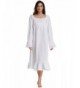 Feminine Victorian Loungewear Sleeve Nightgown