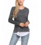 Zeagoo Womens Cashmere Layered Pullover