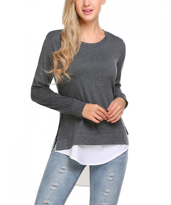 Zeagoo Womens Cashmere Layered Pullover