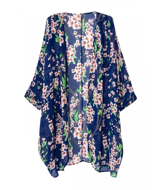 imimimomo Womens Floral Chiffon Cardigan