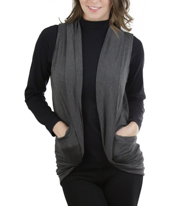 ToBeInStyle Womens Sleeveless Front Cardigan