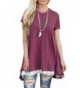 Womens Short Sleeve Flowy Tunic