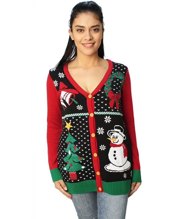Ugly Christmas Sweater Snowman Cardigan