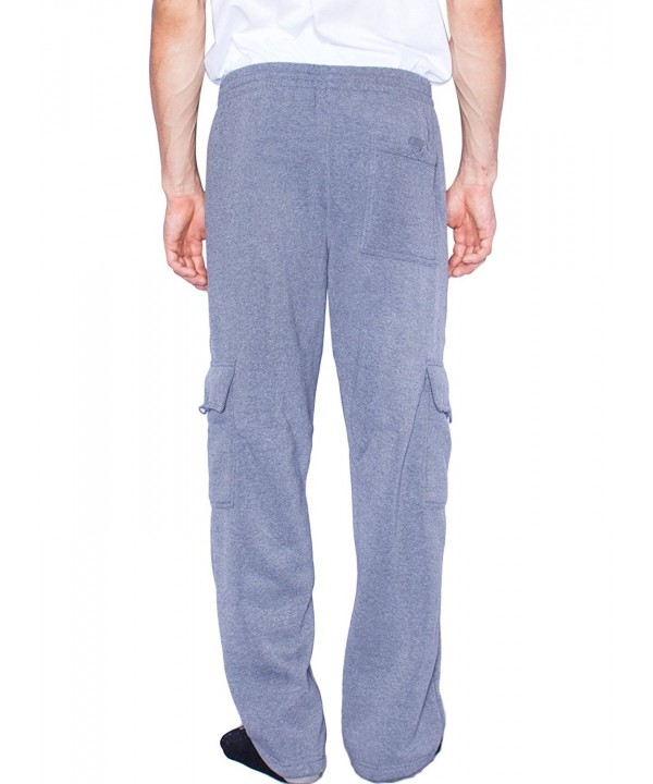 Activewear Sweatpants For Men | Big and Tall Mens Drawstring Elastic Waist Pants - Charcoal