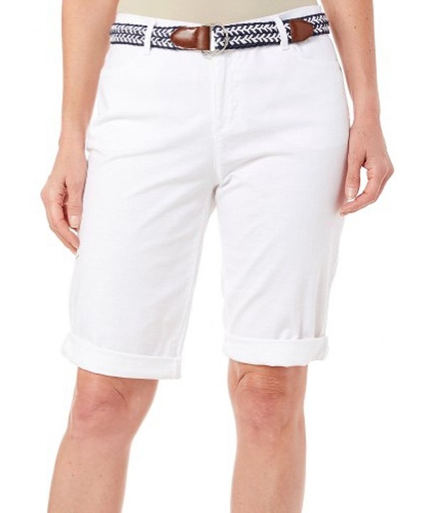 BANDOLINO Womens Belted Bermuda Bandolino