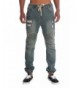 Victorious Distressed Biker Denim Jogger