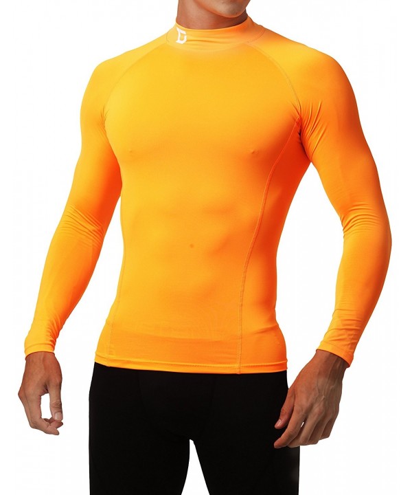 Defender Compression Shirts Football Orange_L