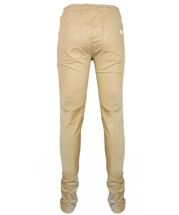 men's tapered zipper ankle jogger pants