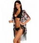 Zeagoo Printed Chiffon Cardigan Swimwear