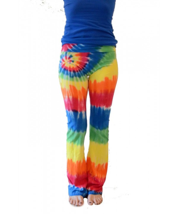 Colortone Tie Yoga Pants Rainbow