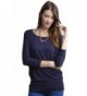 LOV T2160 Dolman Slv Top Navy