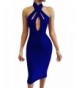 TOB Womens Halter Bodycon Shoulder