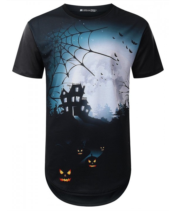 URBANTOPS Hipster Pumpkin Graphic Longline