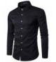 Whatlees Solid Sleeve Button B405 Black M
