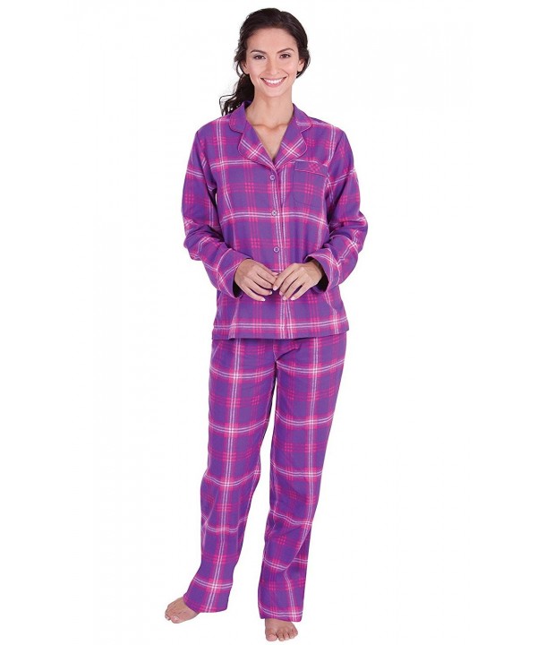 PajamaGram Womens Raspberry Boyfriend Pajamas