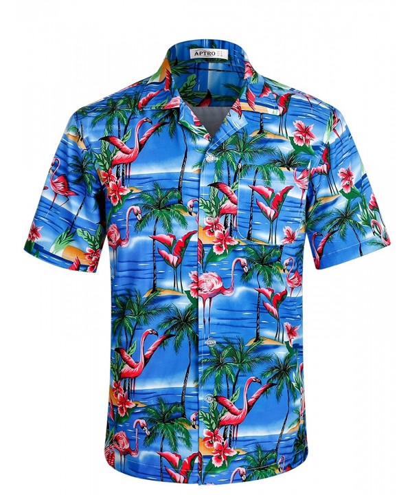 APTRO Hawaiian Pattern Sleeve Shirts
