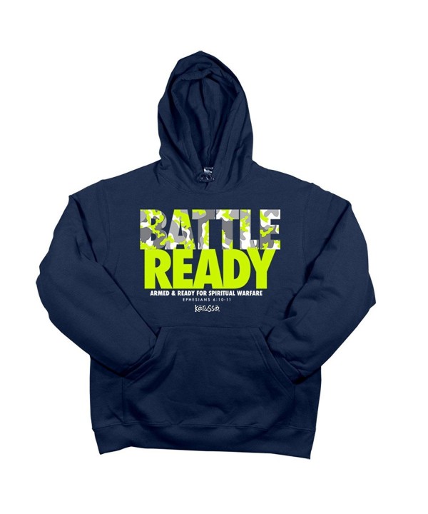 Battle Ready Hooded Sweat Navy