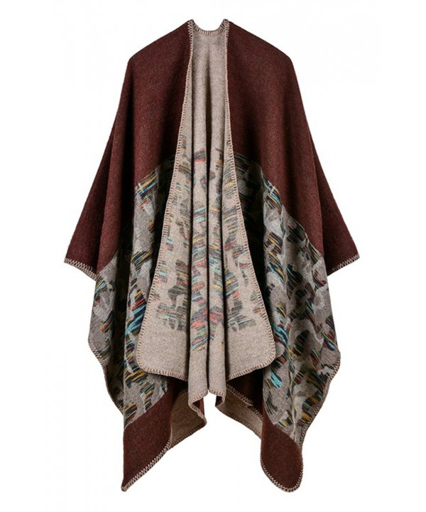 Hiwil knitted Camouflage Ponchos Cardigan