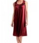 Womens Sleeveless Nightgown Red XL