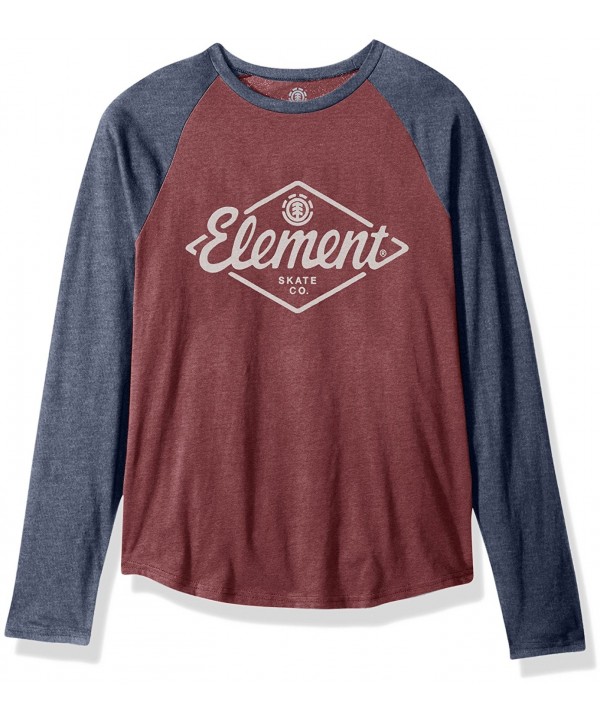 Element T Shirts Rhombus Oxblood Heather