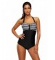 Eomenie Vintage Swimsuit Striped Monokinis