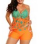 Printed Tankini Swimsuits Swimdress Swimwear