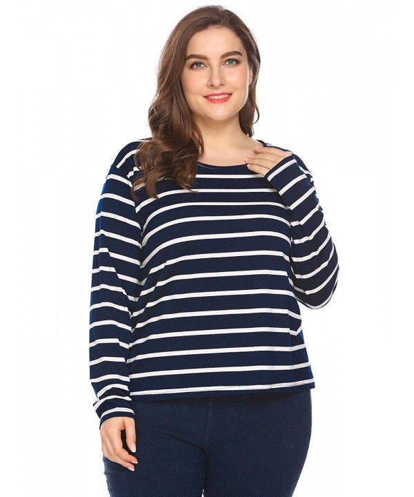 Women Sleeve Striped Casual T Shirt