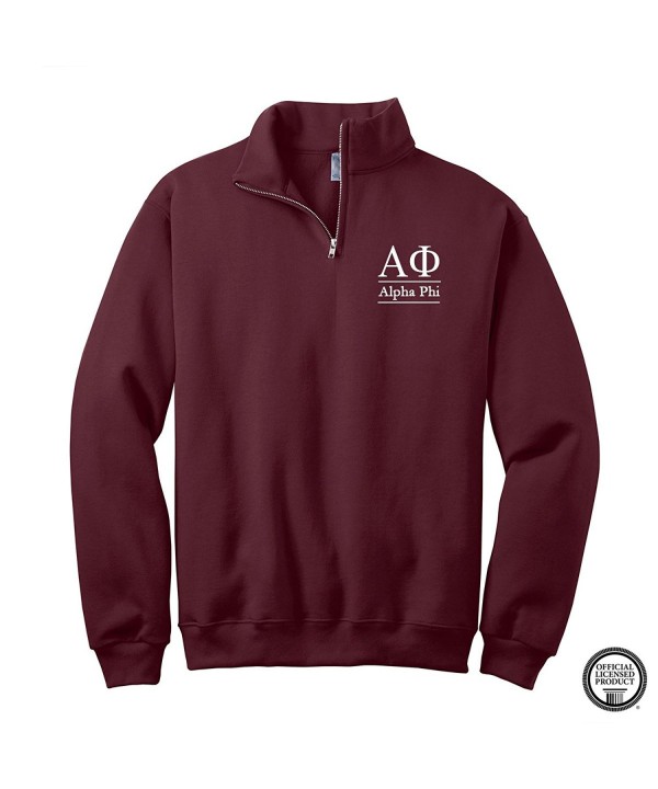 Sorority Letters Shop Pullover Maroon