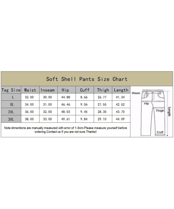 Mens Tactical Military Pants Fleece Lining Softshell Pants Trousers ...
