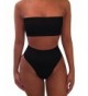 Lynwitkui Strapless Swimsuit Bandeau Waisted