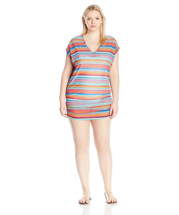 Anne Cole Womens Triangle Stripe