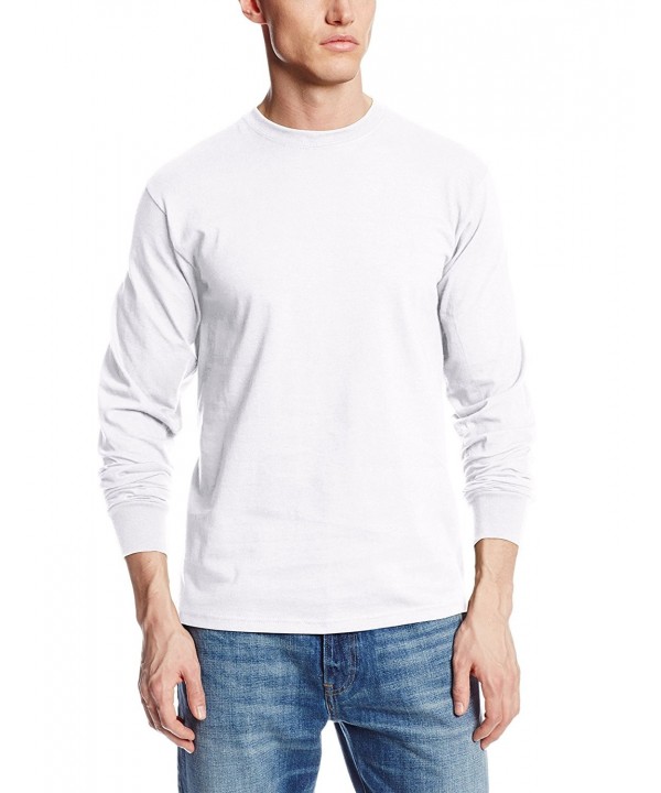 Soffe Long Sleeve Cotton T Shirt White