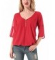 Blouses Sleeve Casual Shirts Chiffon