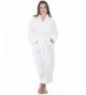 Womens Plush Velvet Bathrobe WHTWHT