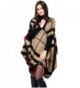 Ilishop Womens Tartan Shawl Poncho