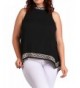 eVogues Womens Embroidery Detail Sleeveless