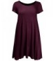 Ladies Code Sleeve Babydoll Burgundy