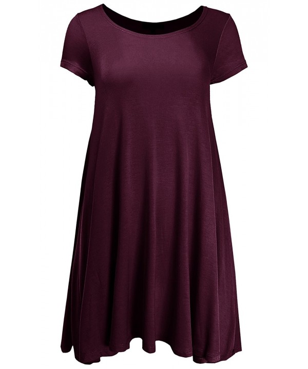 Ladies Code Sleeve Babydoll Burgundy