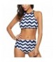 Padded High waisted Tankinis Chevron Swimsuit