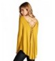 Jersey Sleeve Scoop V Neck T17566