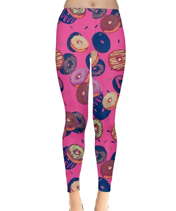 CowCow Womens Pink Donut Leggings