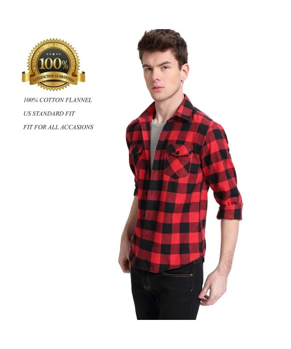 MCEDAR Flannel Shirts Long Sleeve Hanging