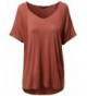 Solid Loose Stretch V neck Sleeve