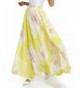 Womens Floral Pleated Chiffon Blossoming