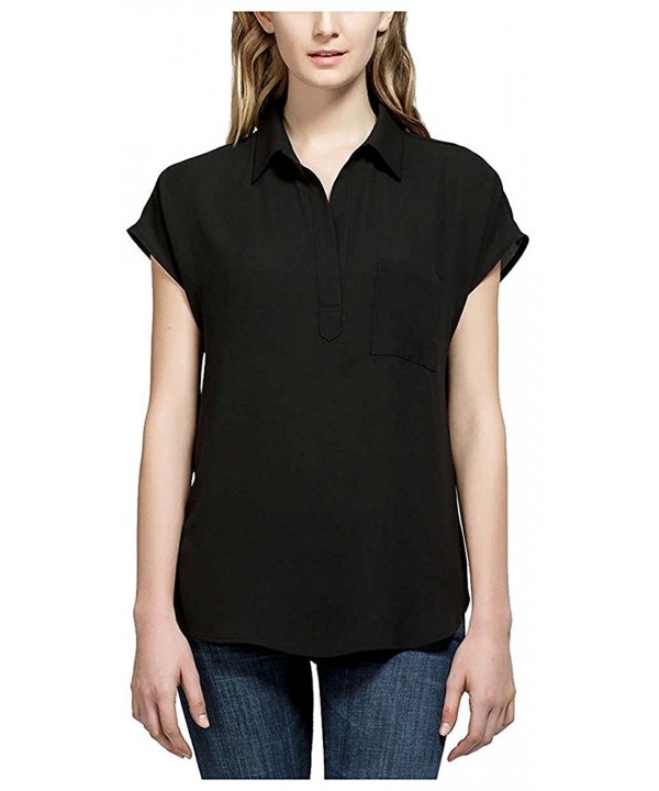 Pleione Ladies Short Sleeve Blouse