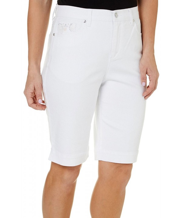 Gloria Vanderbilt Amanda Embroidered Bermuda