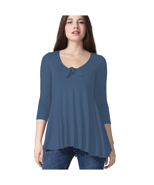Zhaoyun Womens Sleeve T shirt Blue XL