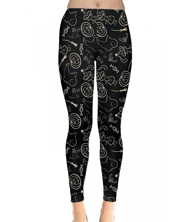 CowCow Womens Halloween Pumpkin Leggings