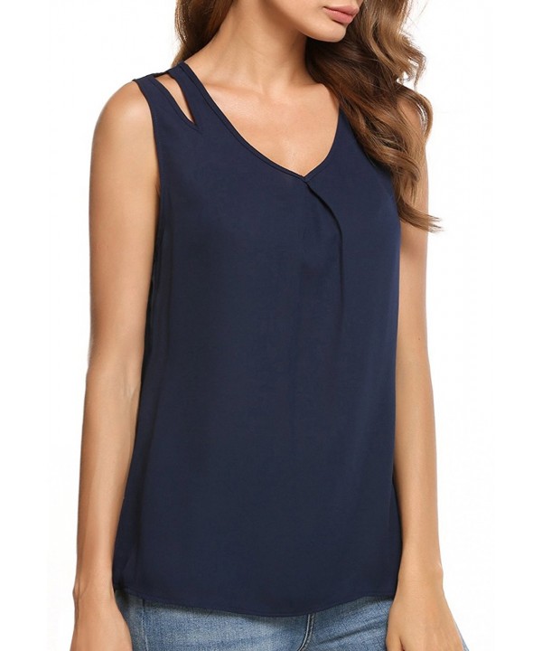 Womens Chiffon Sleeveless Camisole T Shirt