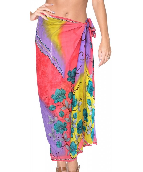 Sarong Bathing Suit Pareo Wrap Bikini Cover ups Womens Chiffon Swimsuit ...